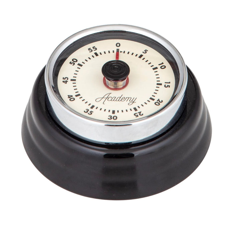 Bronte Black Mechanical Timer with Magnet