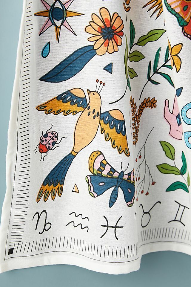 Floursack Zodiac Tea Towel Bandana Style