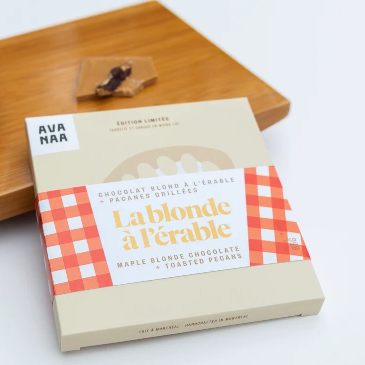 Chocolat La Blonde à l'érable 65g