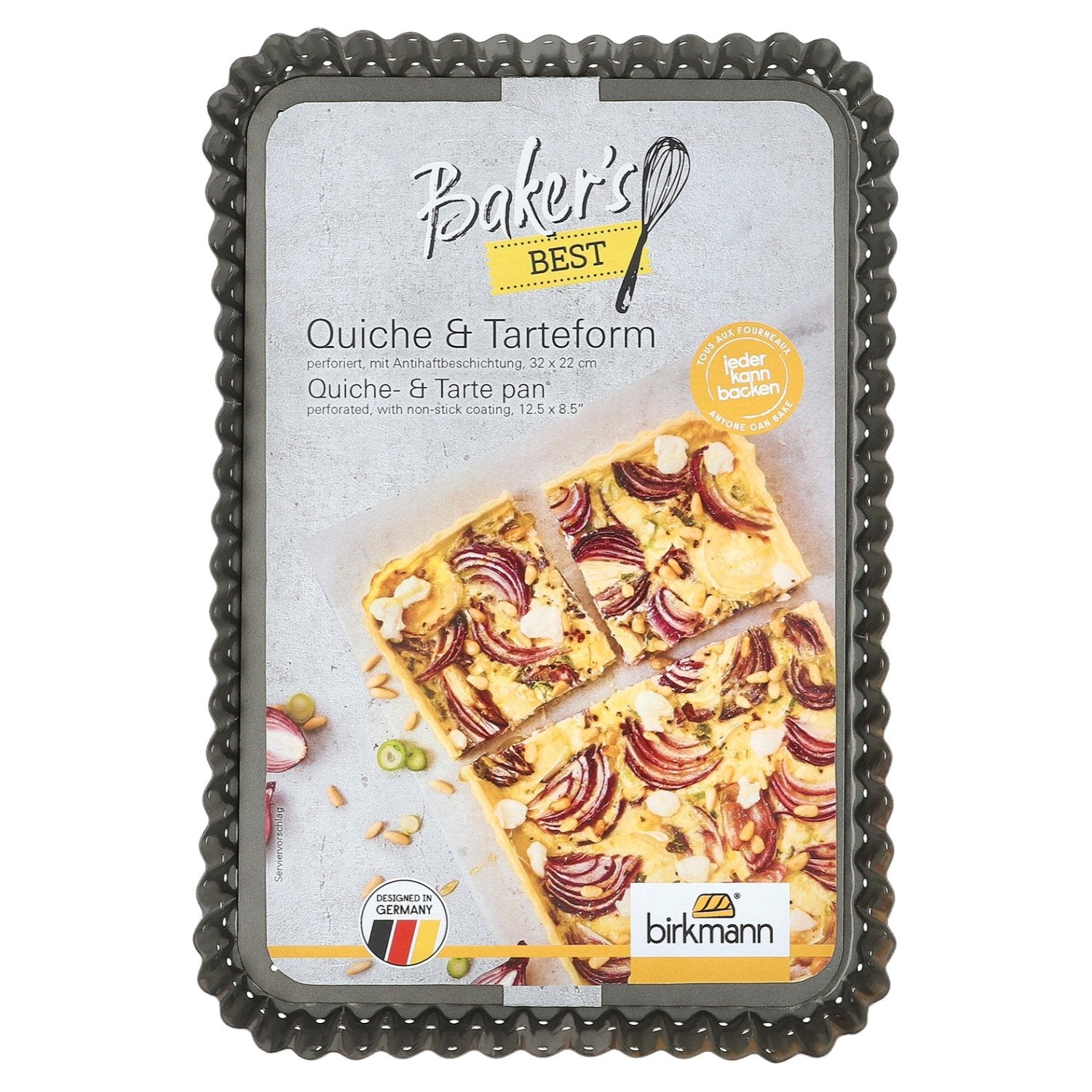 Moule à quiche et à tarte 32x22cm