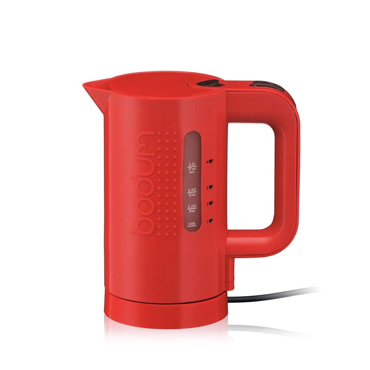 Bouilloire électrique BISTO 0,5 L / 17 oz - Rouge
