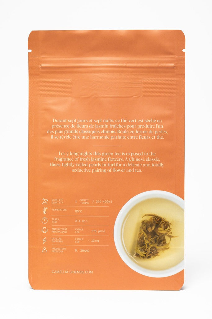 Thé aromatisé aux perles de jasmin - 12 sachets