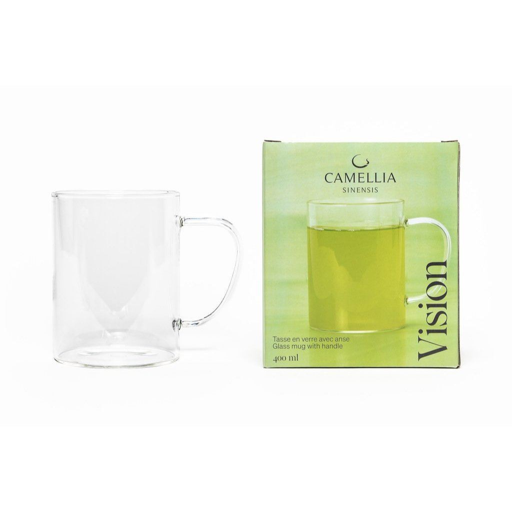 Tasse en verre avec anse - Vision