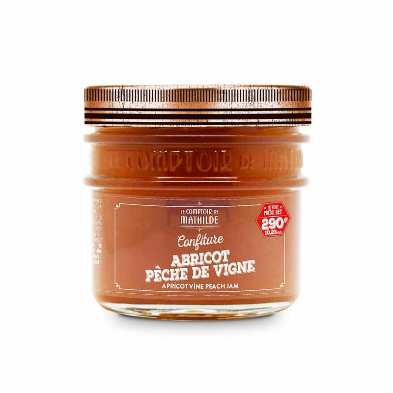 Confiture abricot pêche de vigne 290g