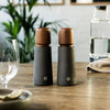 Stockholm Salt or Pepper Mill - Walnut and Black Porcelain 17cm