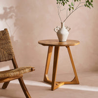 Table d'appoint en teck Arra
