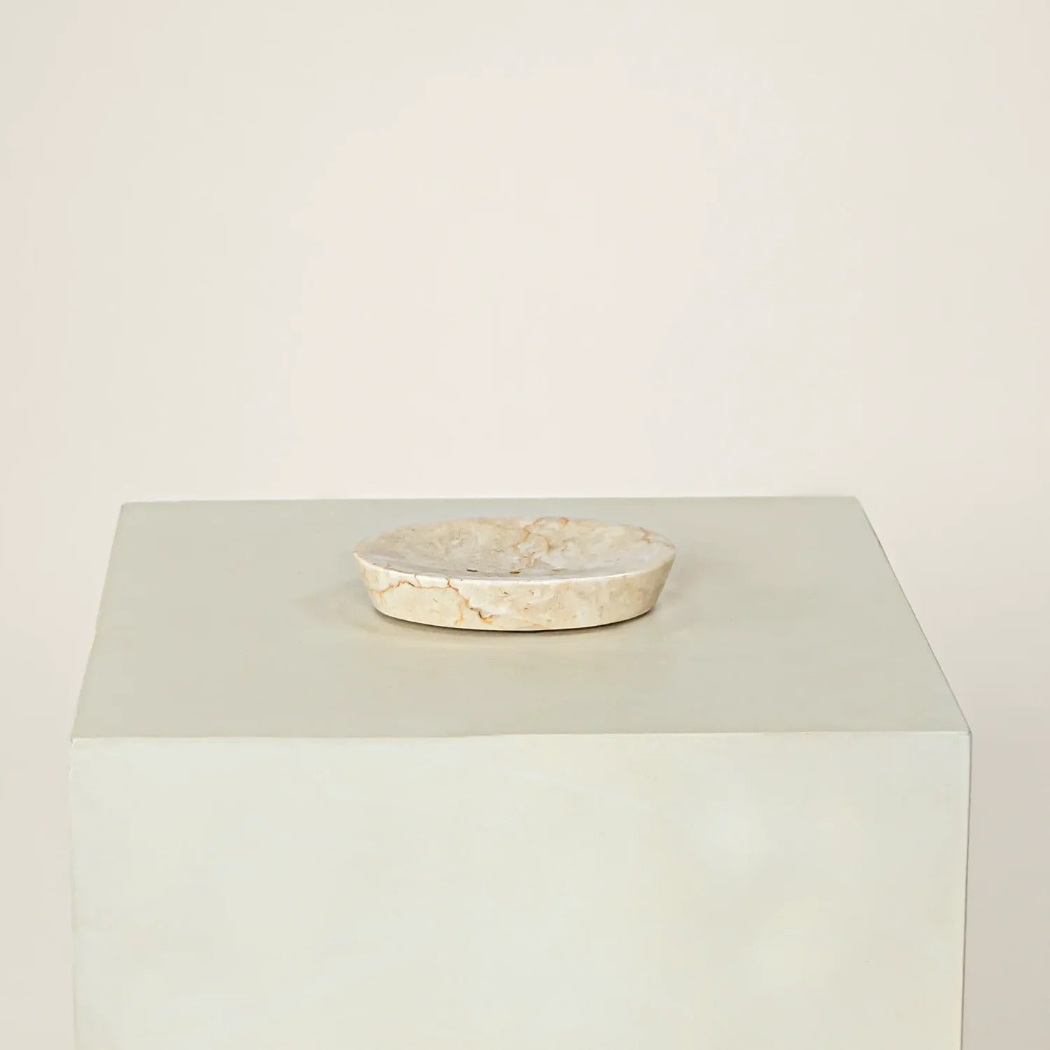 Marble Soap Dish - White