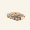 Porte-savon en bois pétrifié