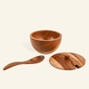 Set of 3 Teak Wood Spice Bowls