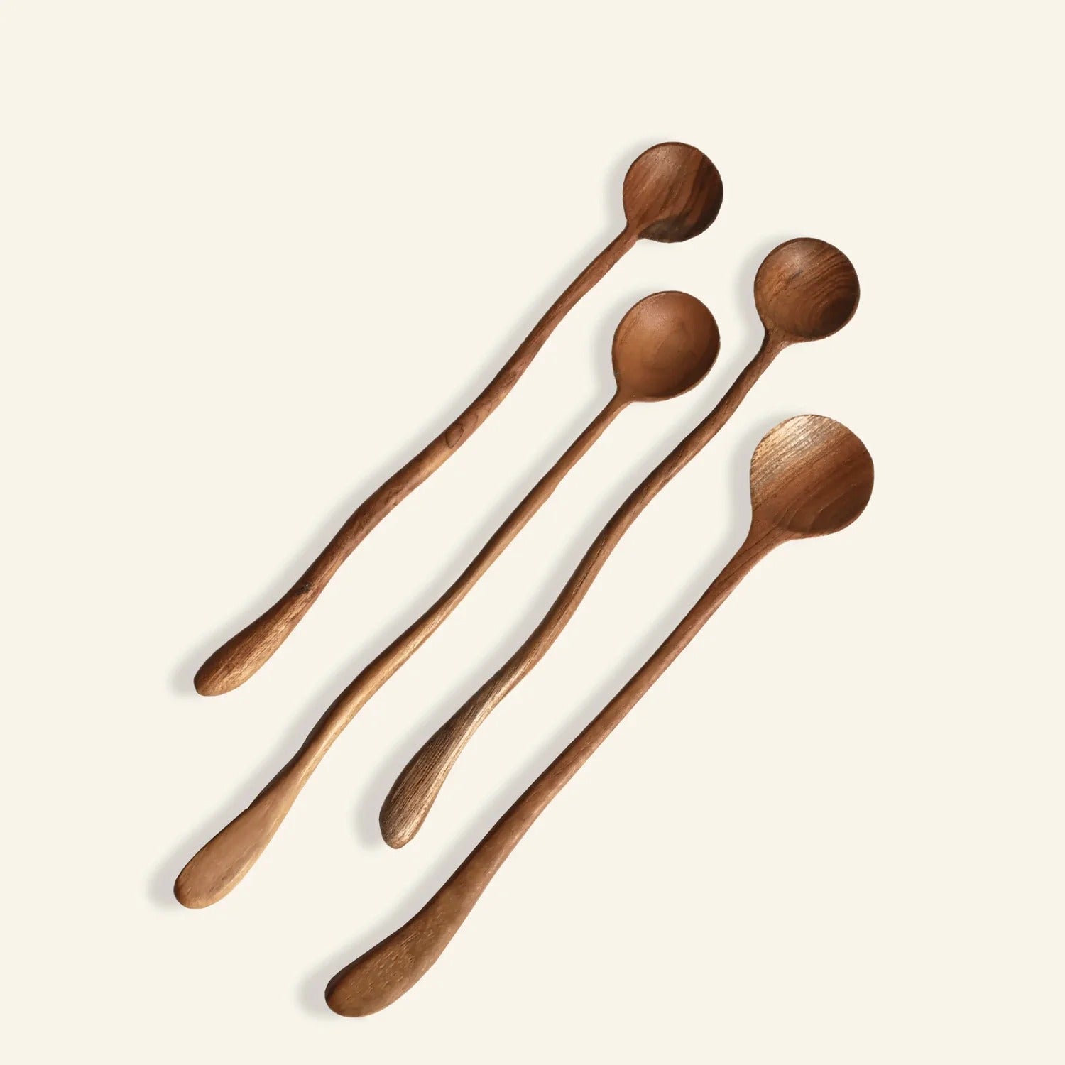 Wooden Cocktail Spoon - Set of 4