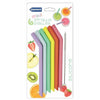 Set of 6 Mini Silicone Straws