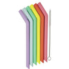 Set of 6 Mini Silicone Straws