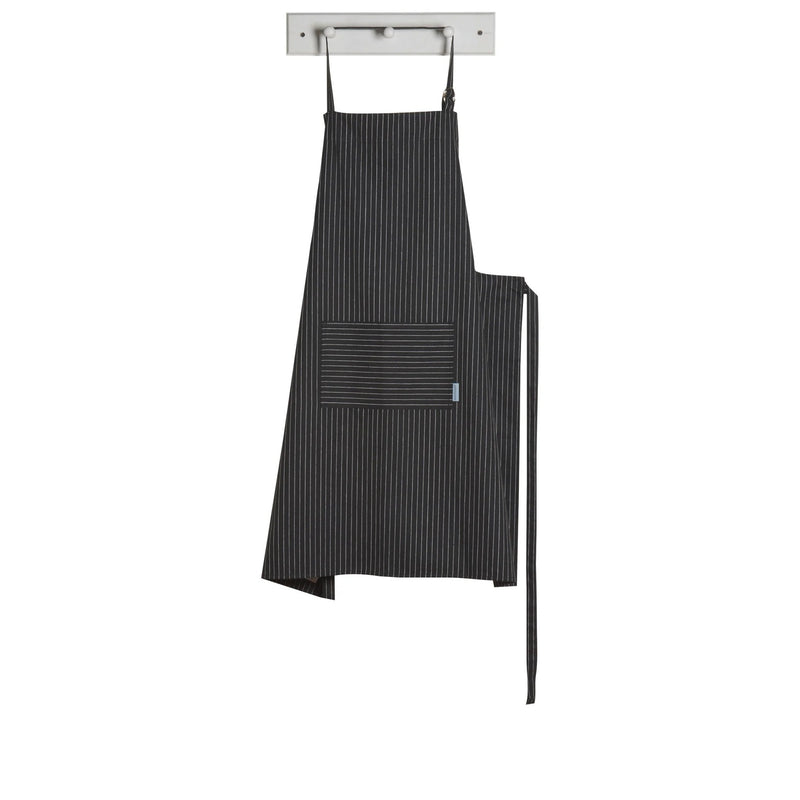 Black Pinstripe Oversized Mightly Apron