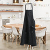 Black Pinstripe Oversized Mightly Apron