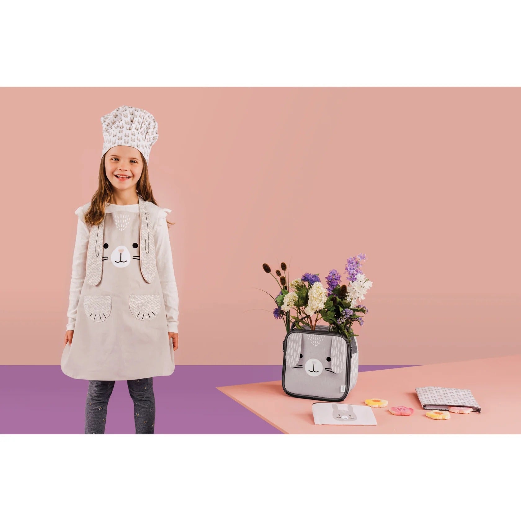 Tablier et chapeau pour enfants Bunny Daydream