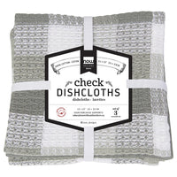 Torchons gaufrés London Gray - Lot de 3