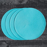 Set de 4 sets de table Disko Turquoise