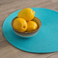 Set de 4 sets de table Disko Turquoise