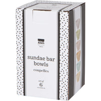 Flora Sundae Bar Pinch Bowls - Set of 6