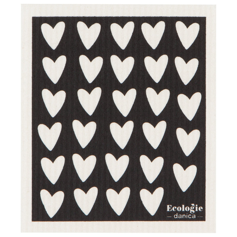 Hearts Swedish Sponge Cloth