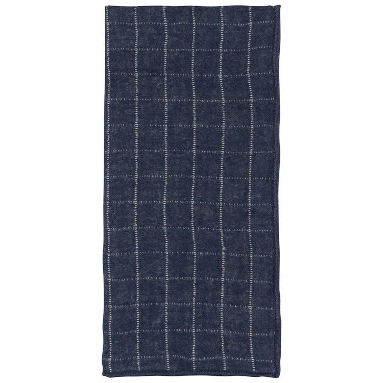 Serviettes de table double tissage Midnight – Lot de 4