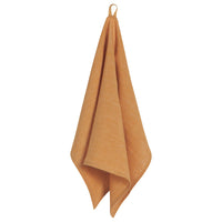 Ochre Pinstripe Linen Dishtowel