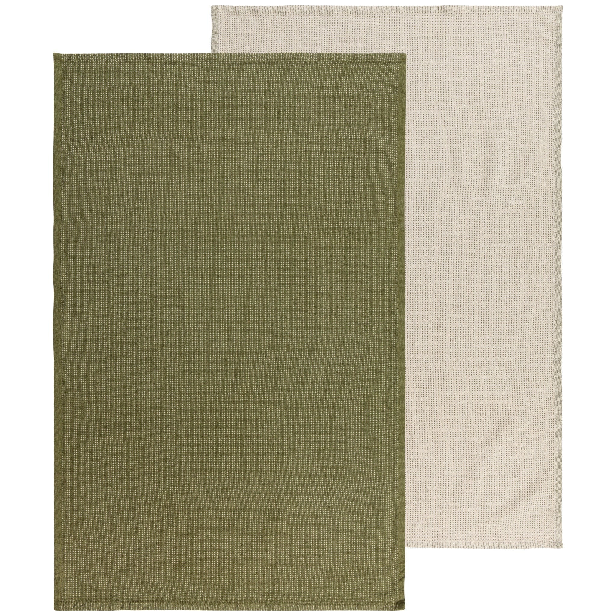 Olive Branch Dash Hand Towels - Set of 2
