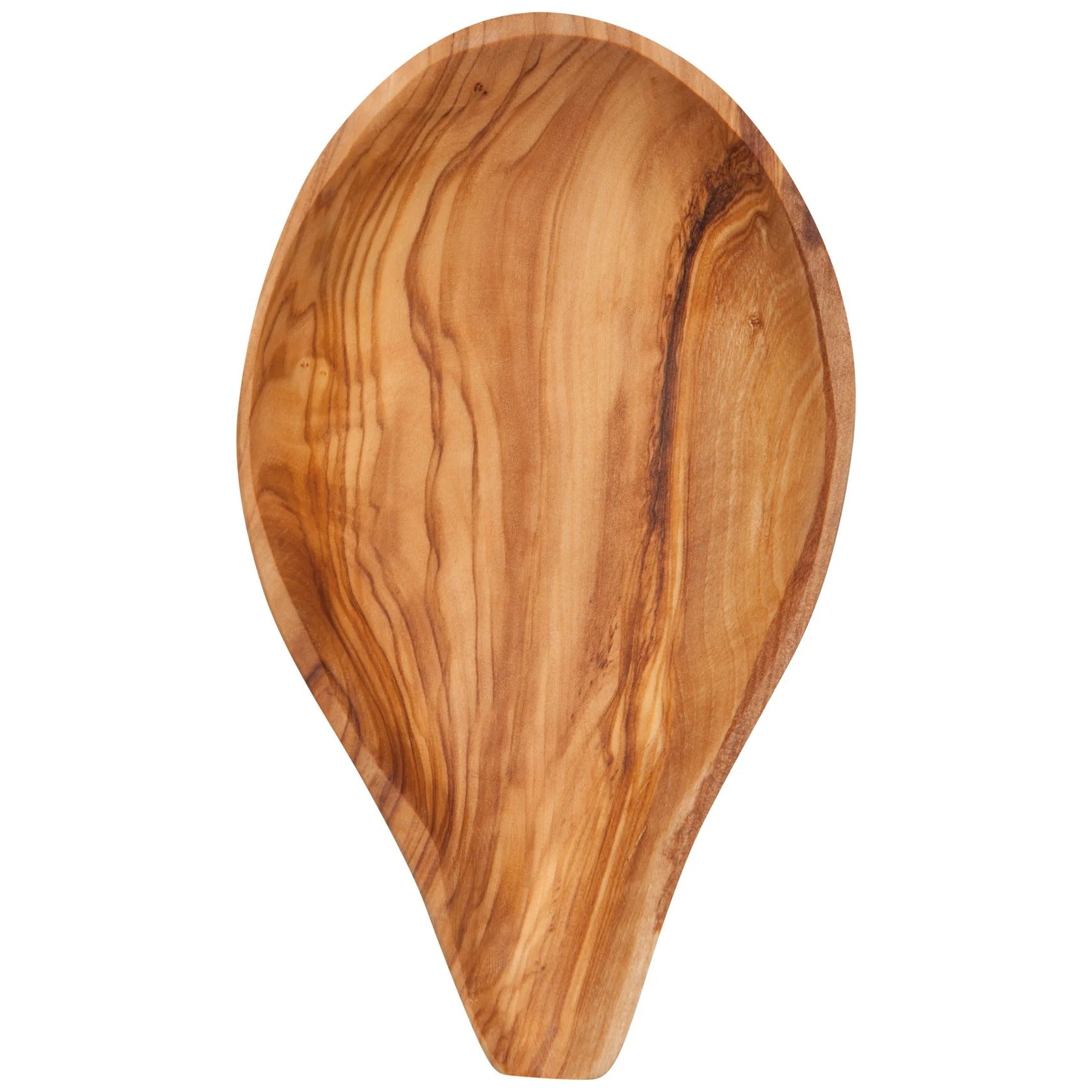 Repose-cuillère en bois d'olivier