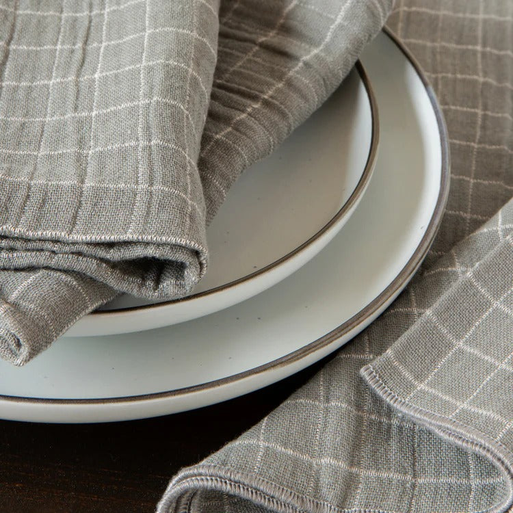 Shadow Double Weave - Lot de 4 serviettes en tissu