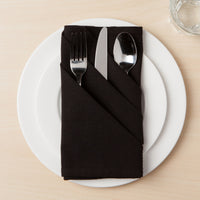 Spectrum Black Napkins Set of 4