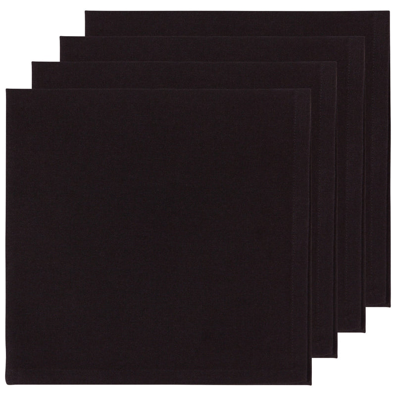 Spectrum Black Napkins Set of 4