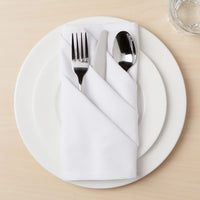 Lot de 4 serviettes Spectrum blanches