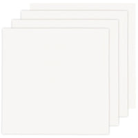 Lot de 4 serviettes Spectrum blanches