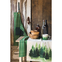 Woods Plaid Spruce Apron