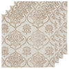 Block Print Lotus Napkins Set of 4
