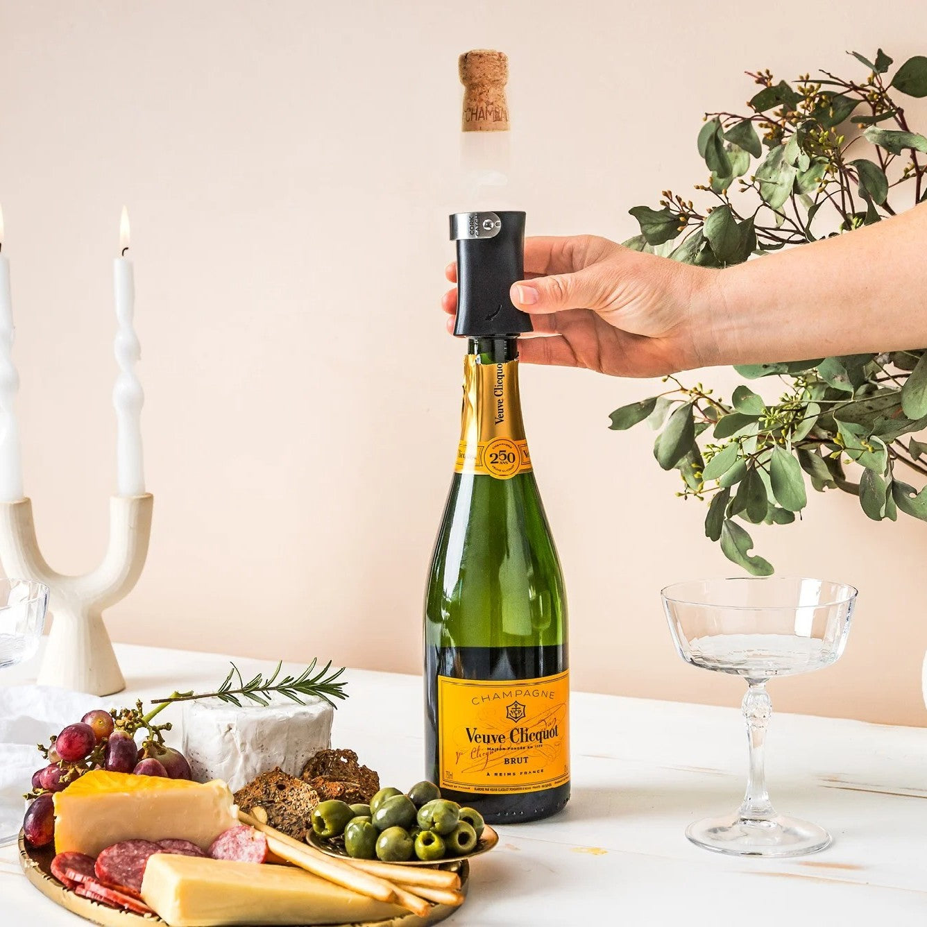 Champop Champagne Popper and Cork Catcher