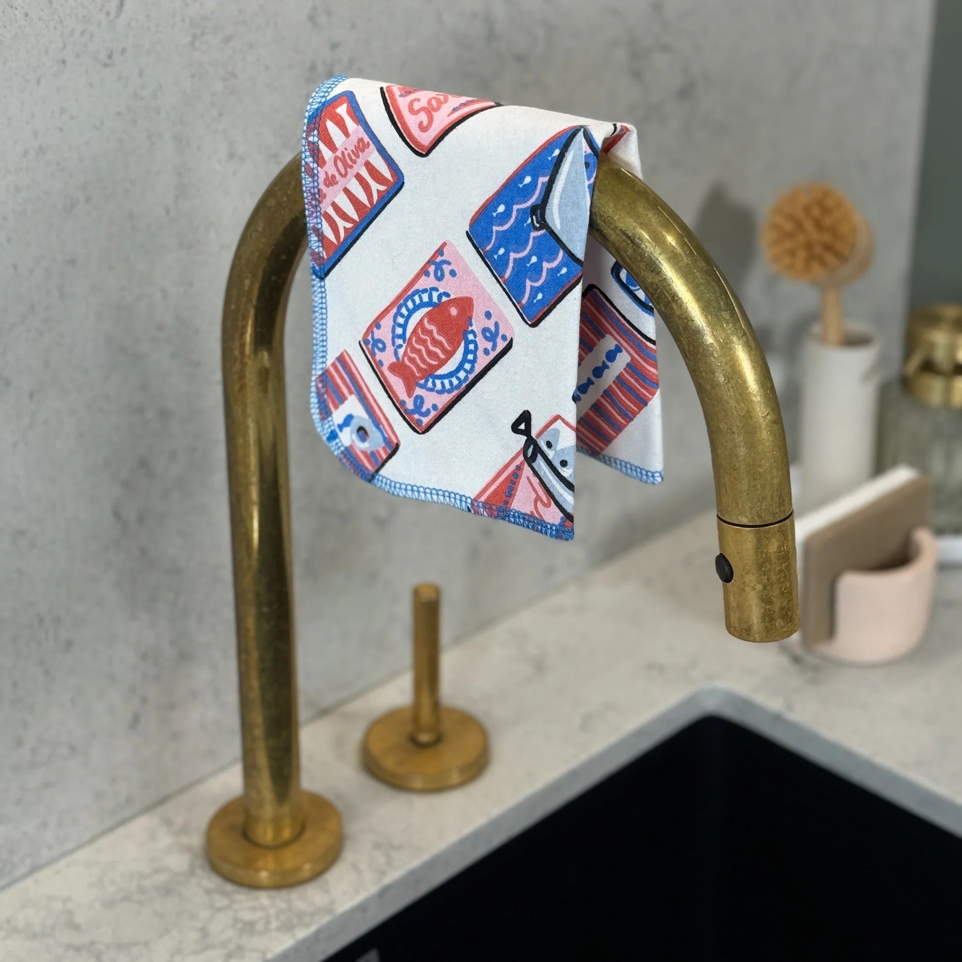 Essuie-tout réutilisable Notpaper - Sardine Social - Paquet de 10