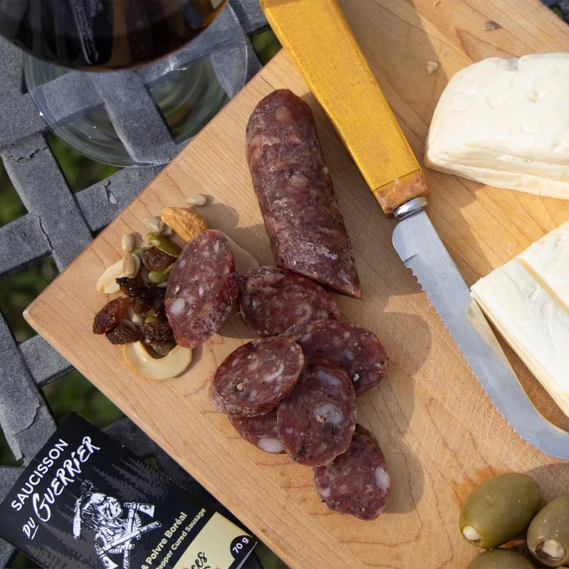 Saucisson sec Warrior - Érable et poivre boréal 70 g