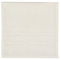 Lot de 4 serviettes tissées blanches Estela