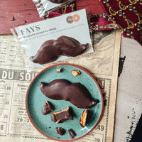 Chocolat noir Moustache au caramel whisky 50g