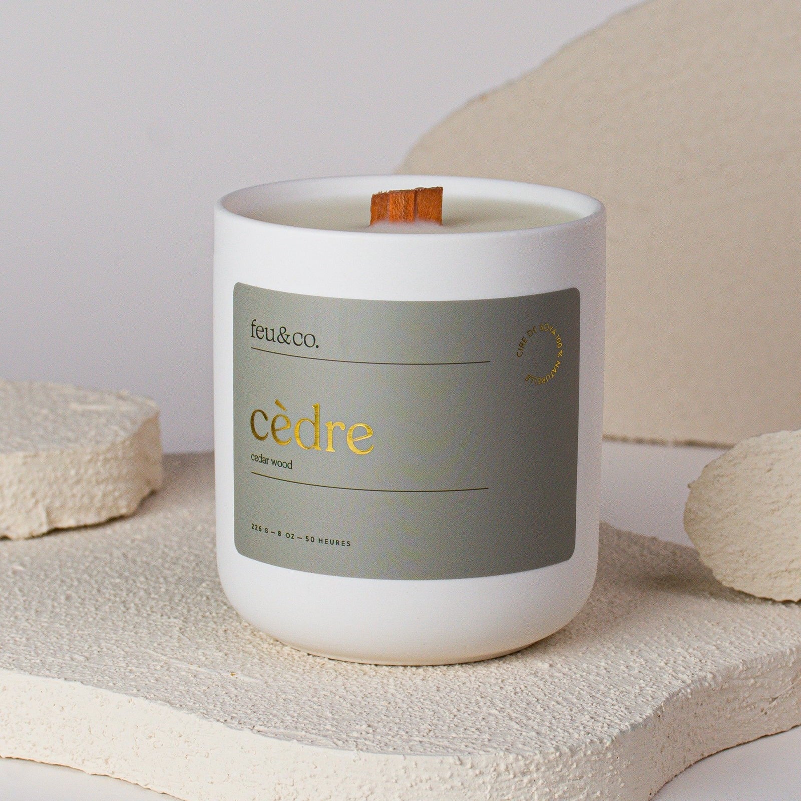 Bougie - Bois de cèdre 8oz