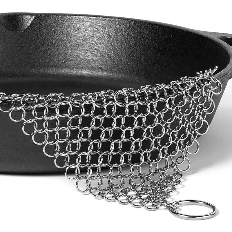 Chain Mail Cast Iron Cleaner