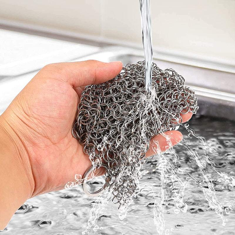 Chain Mail Cast Iron Cleaner