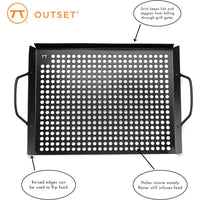 Grille de barbecue Outset 11 x 7 pouces