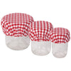 Ensemble de 3 mini couvre-bols Gingham