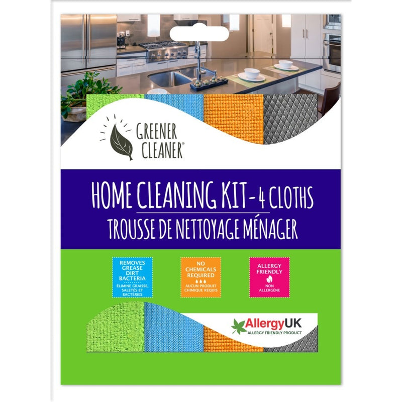 Home Cleaning Kit - 4 Cloths