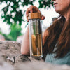 Bouteille d'eau avec infuseur en verre à double paroi COPENHAGEN