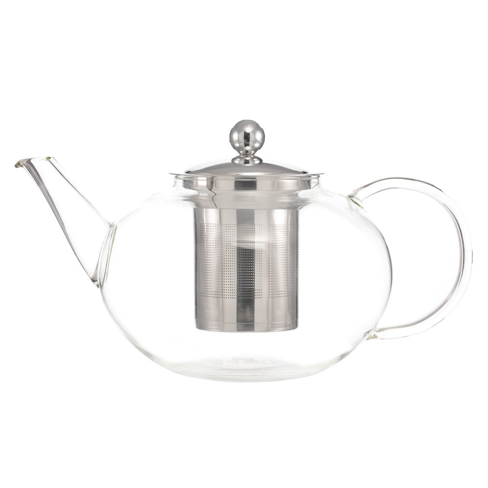 Modern Glass Teapot with Infuser - Medium (500 ml / 16.9 in)