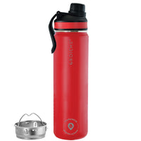 OASIS Infuser Water Bottle - Flame Red