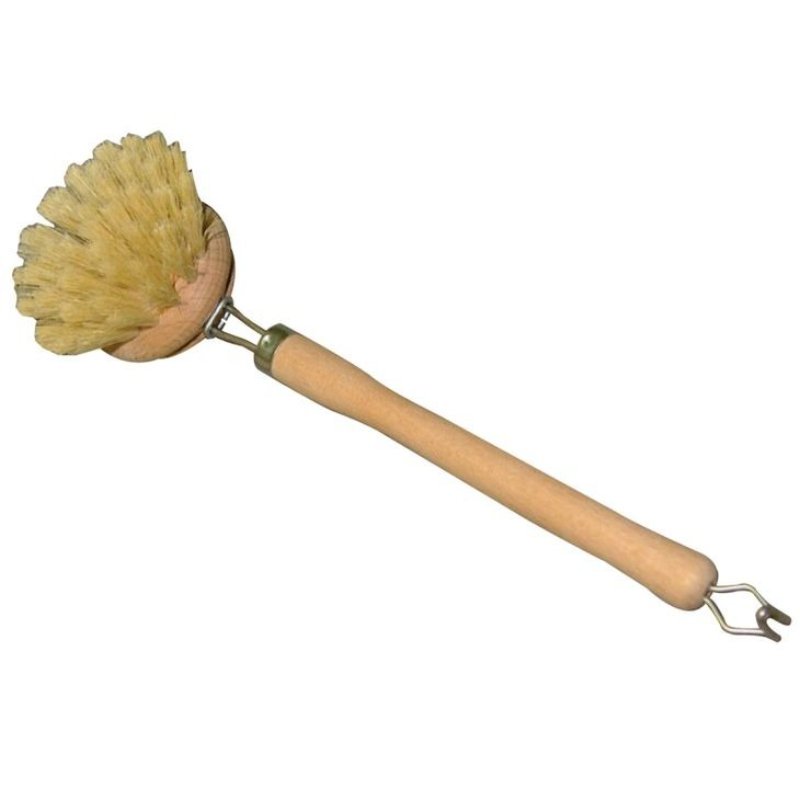 Large Wooden Dish Brush wiht Natural Bristles